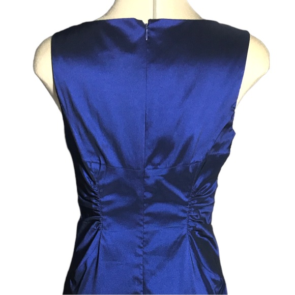 ADRIANNA PAPELL Luxury Sheath Designed Blue Dress Size 8 - Picture 8 of 15